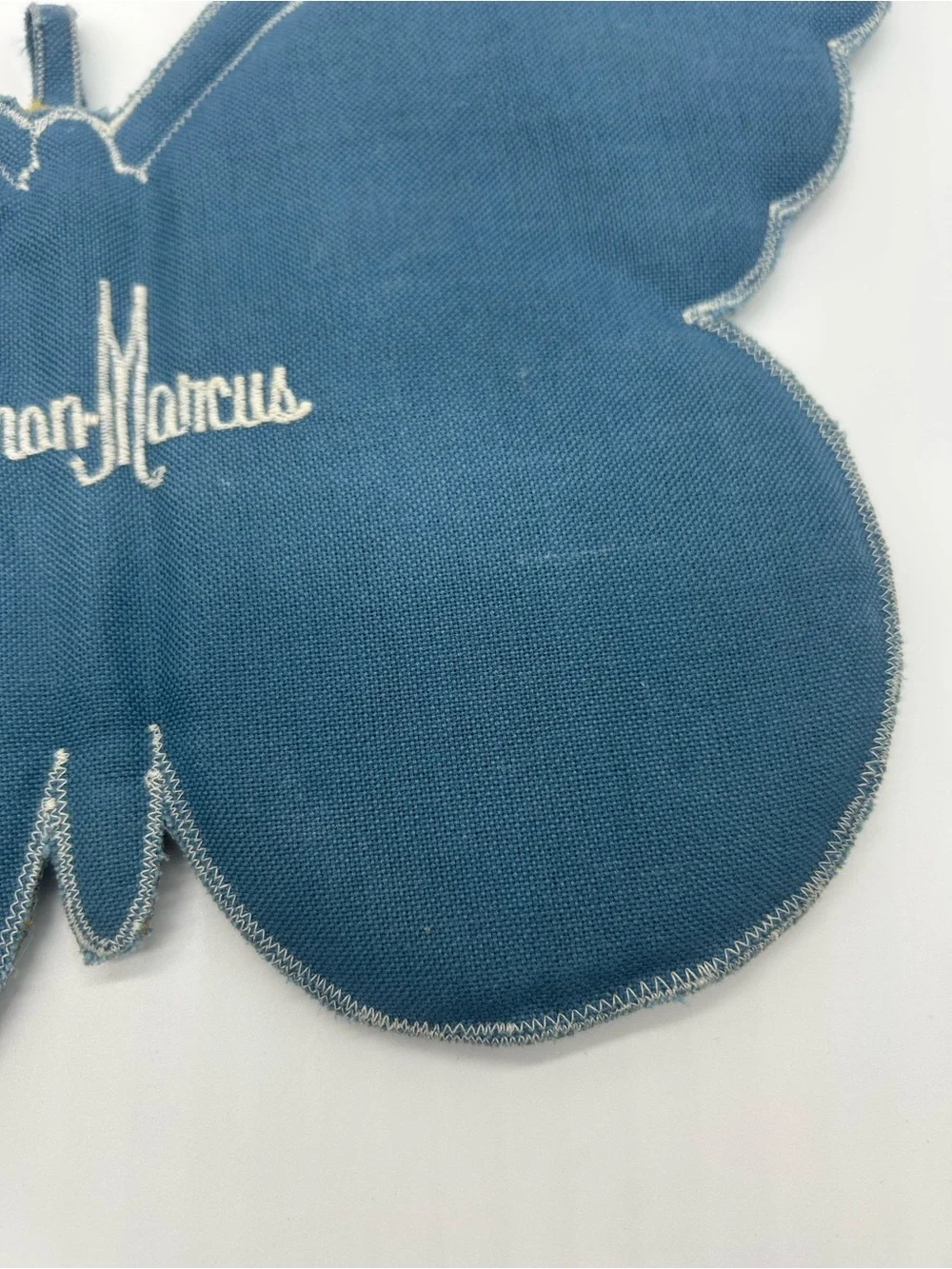 Vintage Neiman Marcus Butterfly Hot Pad Pot Holder Blue